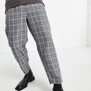 2 for $15 ASOS collision men’s plaid pants - size M
